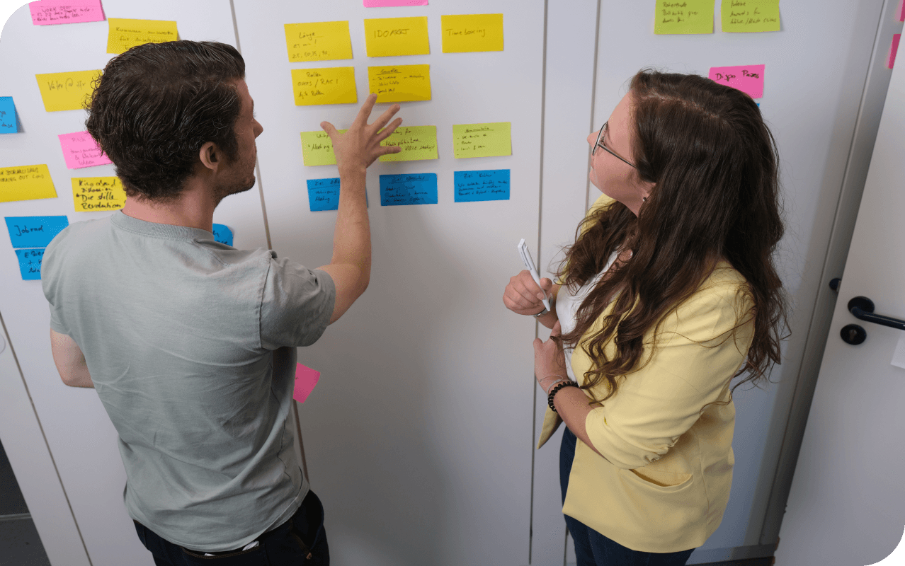 Die Projektmanagerinnen und -manager der dfv Mediengruppe koordinieren Projekte rund um die digitale Weiterentwicklung des Medienhauses.